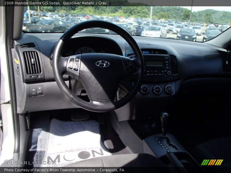 QuickSilver Metallic / Gray 2008 Hyundai Elantra GLS Sedan