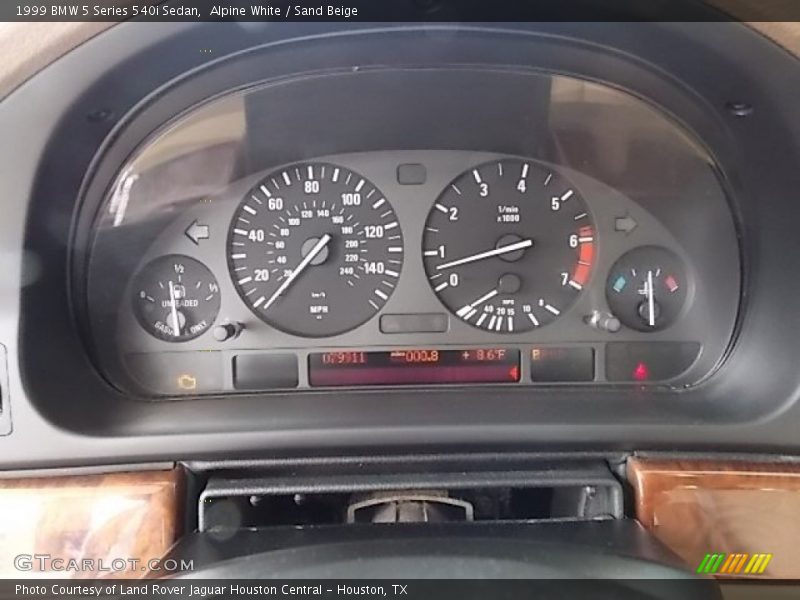  1999 5 Series 540i Sedan 540i Sedan Gauges