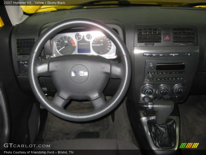 Yellow / Ebony Black 2007 Hummer H3