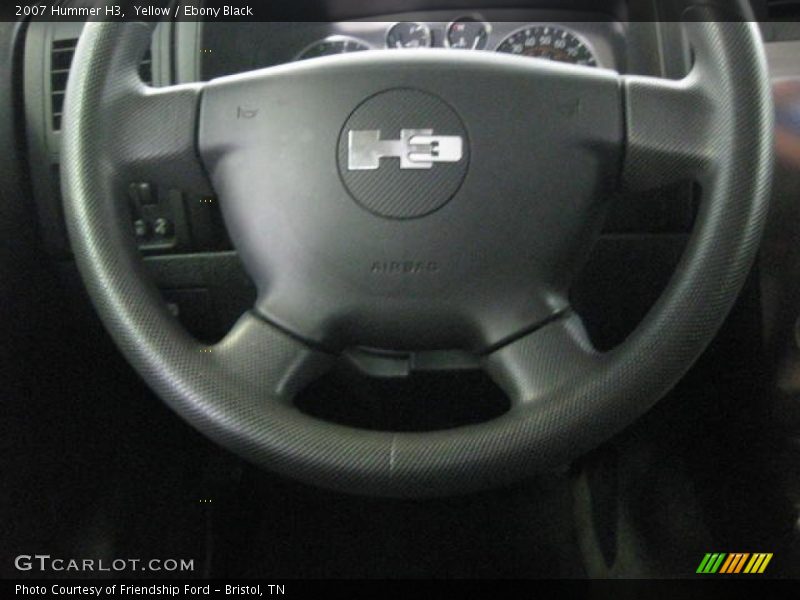 Yellow / Ebony Black 2007 Hummer H3