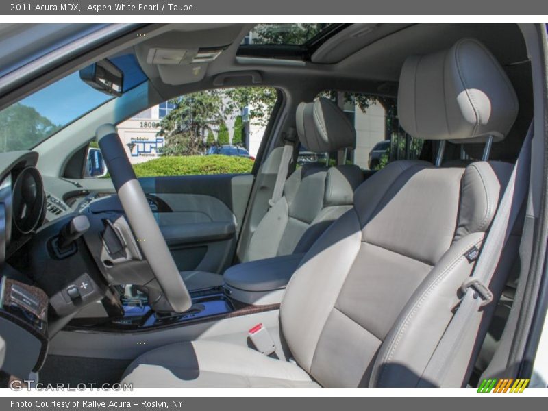 Aspen White Pearl / Taupe 2011 Acura MDX