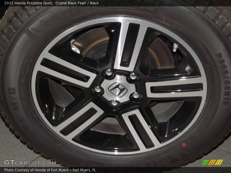 Crystal Black Pearl / Black 2013 Honda Ridgeline Sport