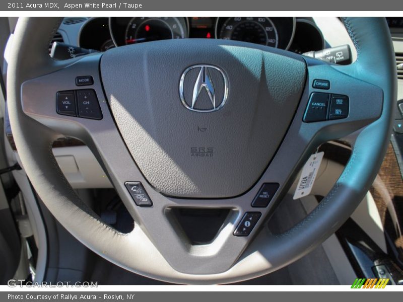Aspen White Pearl / Taupe 2011 Acura MDX