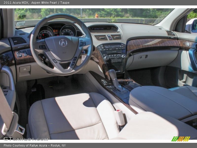 Aspen White Pearl / Taupe 2011 Acura MDX