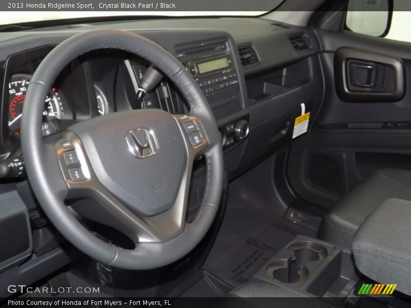 Crystal Black Pearl / Black 2013 Honda Ridgeline Sport
