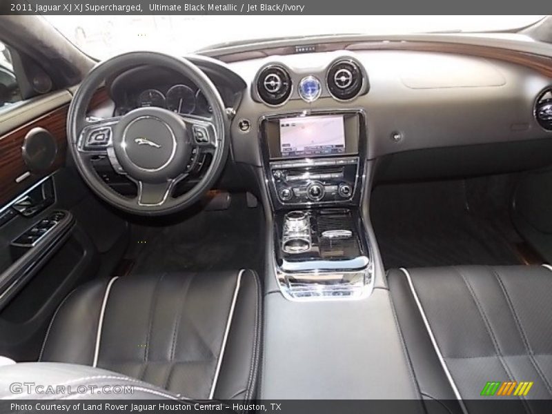 Ultimate Black Metallic / Jet Black/Ivory 2011 Jaguar XJ XJ Supercharged