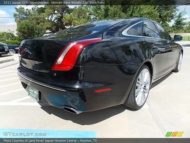 Ultimate Black Metallic / Jet Black/Ivory 2011 Jaguar XJ XJ Supercharged