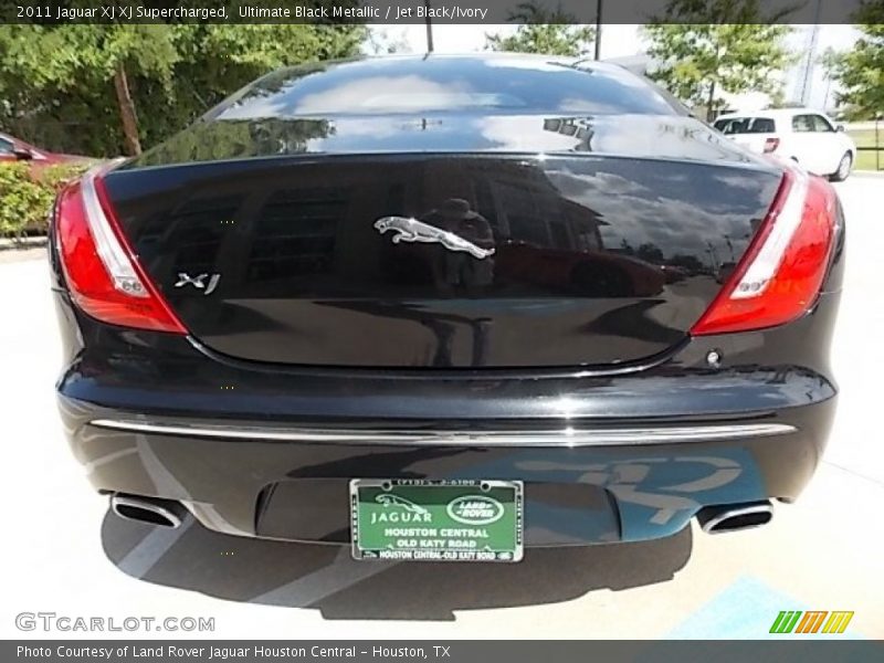 Ultimate Black Metallic / Jet Black/Ivory 2011 Jaguar XJ XJ Supercharged