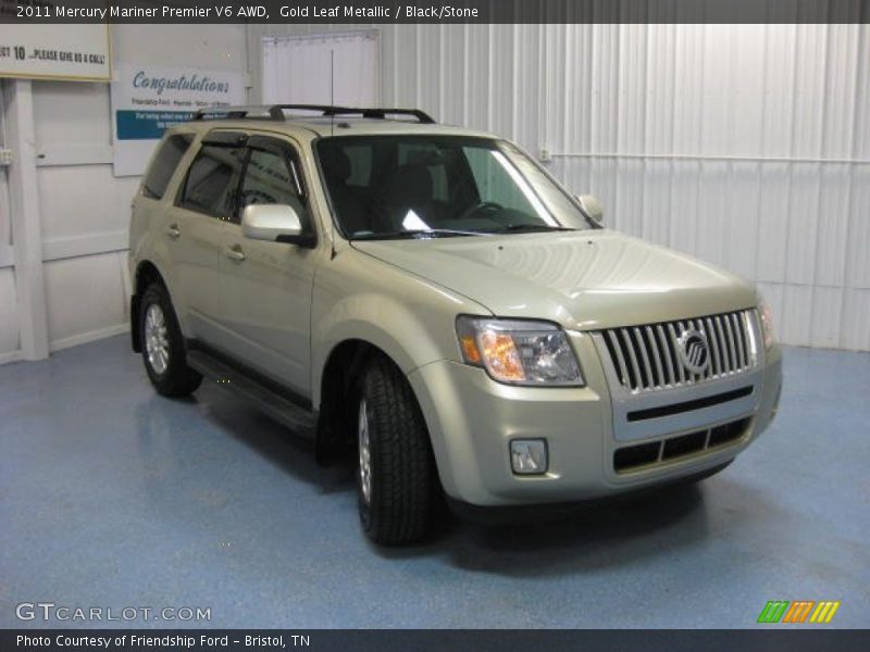 Gold Leaf Metallic / Black/Stone 2011 Mercury Mariner Premier V6 AWD