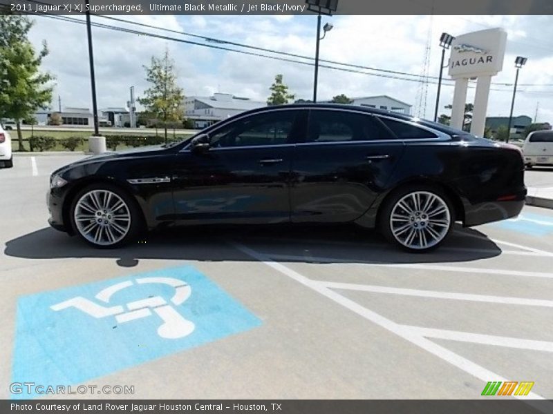 Ultimate Black Metallic / Jet Black/Ivory 2011 Jaguar XJ XJ Supercharged