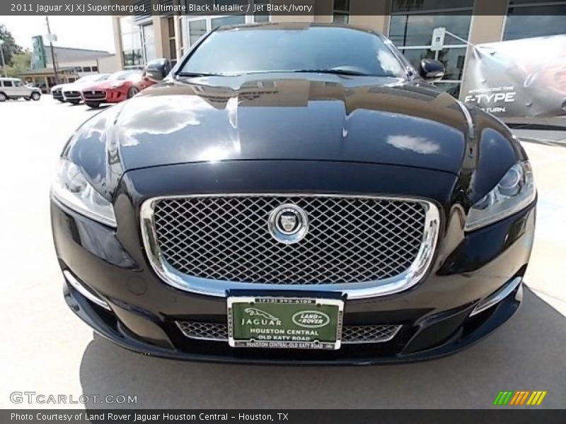 Ultimate Black Metallic / Jet Black/Ivory 2011 Jaguar XJ XJ Supercharged