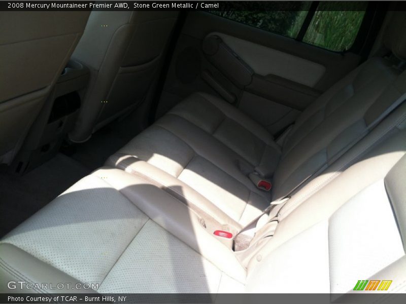Stone Green Metallic / Camel 2008 Mercury Mountaineer Premier AWD