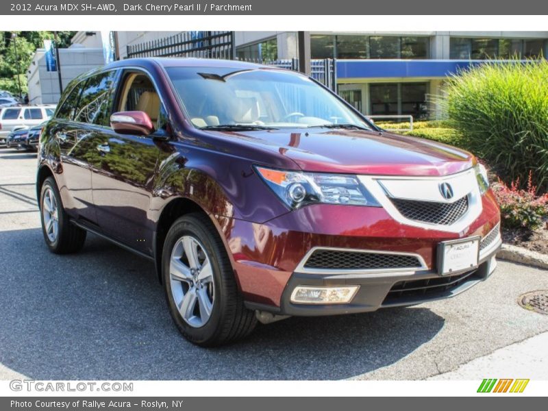 Dark Cherry Pearl II / Parchment 2012 Acura MDX SH-AWD