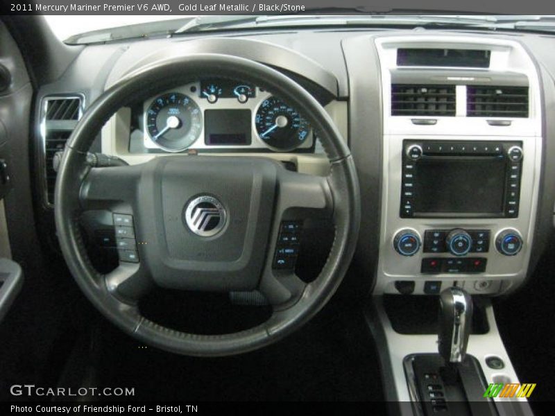 Gold Leaf Metallic / Black/Stone 2011 Mercury Mariner Premier V6 AWD