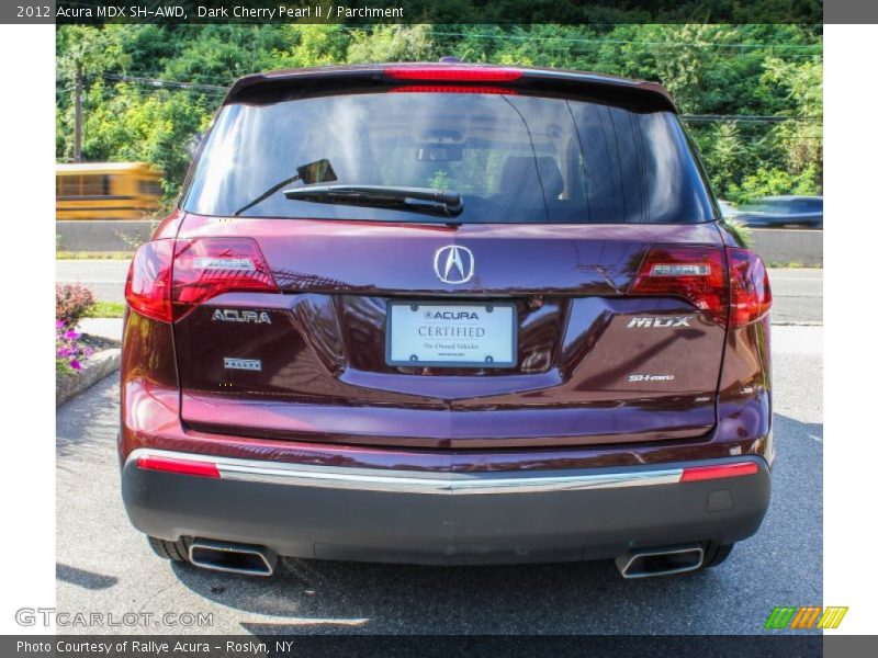 Dark Cherry Pearl II / Parchment 2012 Acura MDX SH-AWD