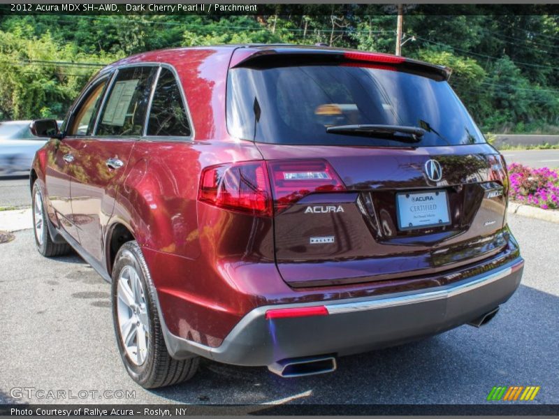 Dark Cherry Pearl II / Parchment 2012 Acura MDX SH-AWD