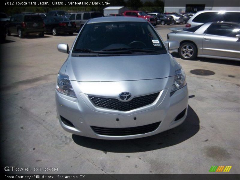 Classic Silver Metallic / Dark Gray 2012 Toyota Yaris Sedan