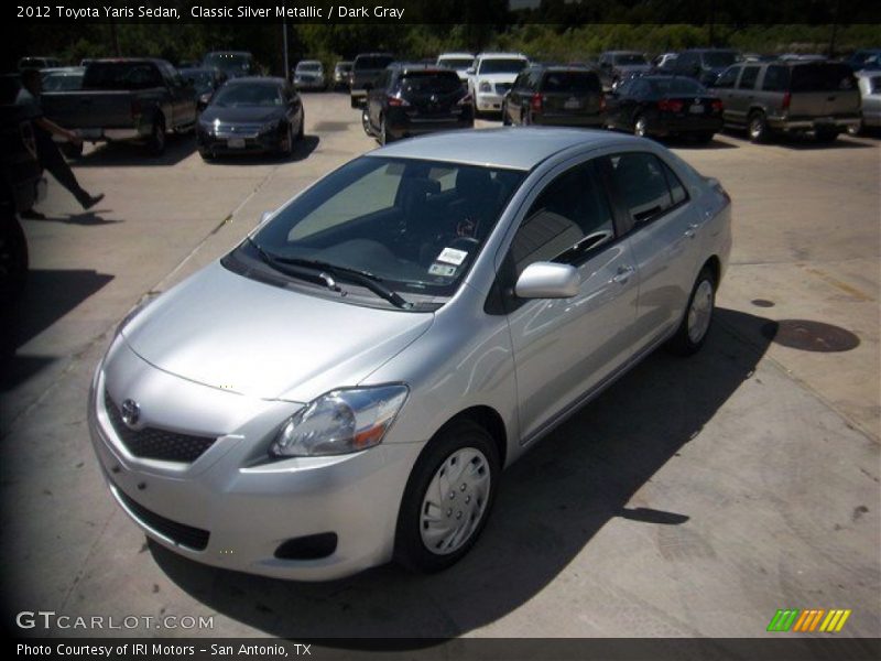 Classic Silver Metallic / Dark Gray 2012 Toyota Yaris Sedan