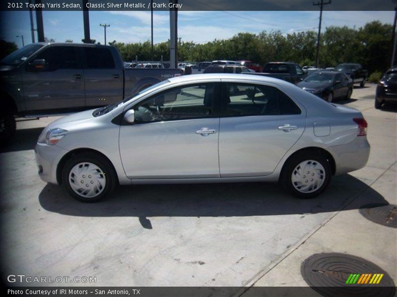 Classic Silver Metallic / Dark Gray 2012 Toyota Yaris Sedan