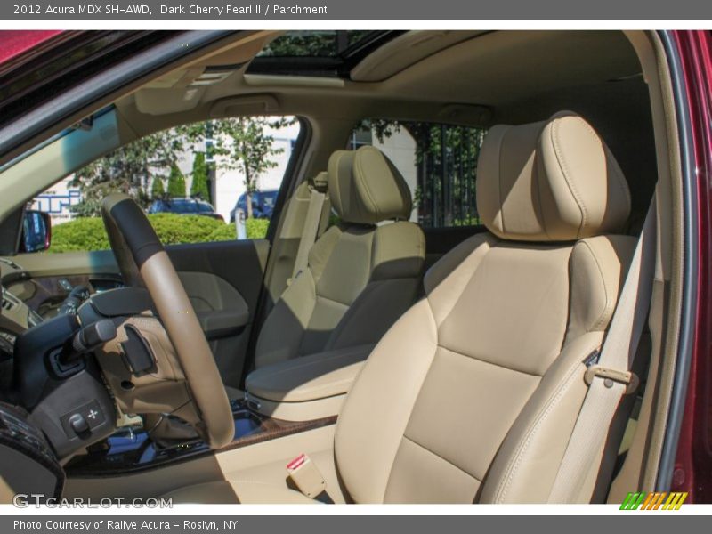 Dark Cherry Pearl II / Parchment 2012 Acura MDX SH-AWD