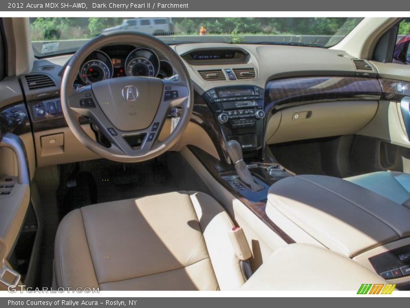 Dark Cherry Pearl II / Parchment 2012 Acura MDX SH-AWD