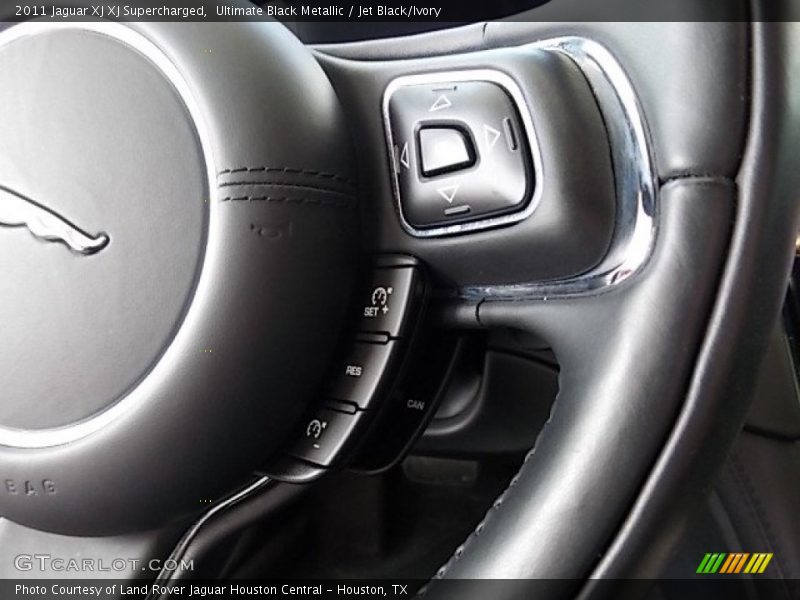 Ultimate Black Metallic / Jet Black/Ivory 2011 Jaguar XJ XJ Supercharged