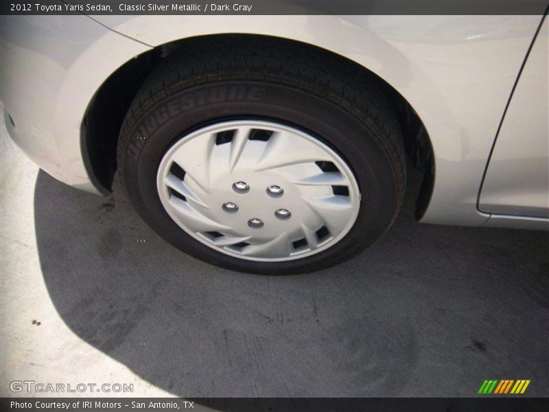 Classic Silver Metallic / Dark Gray 2012 Toyota Yaris Sedan