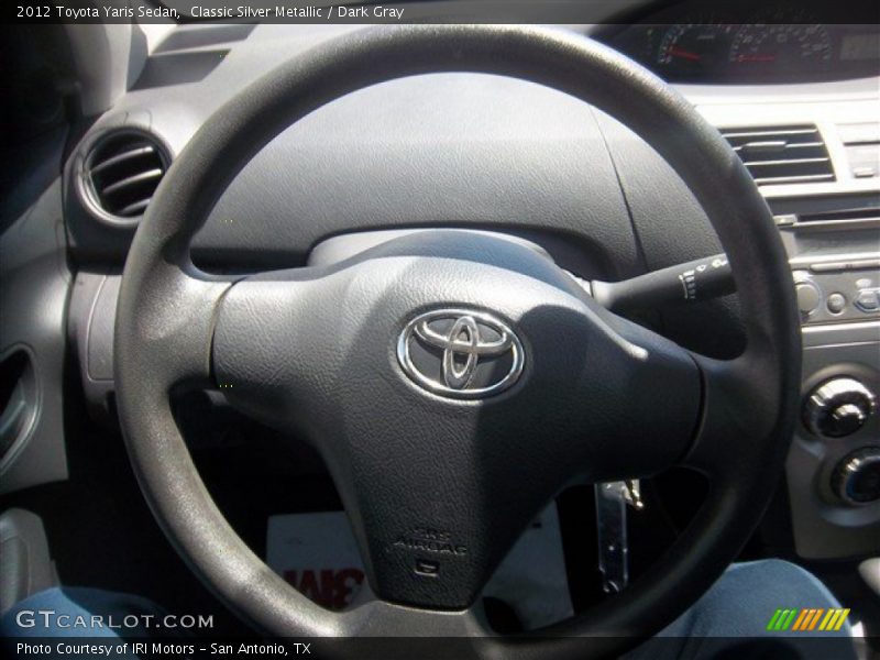 Classic Silver Metallic / Dark Gray 2012 Toyota Yaris Sedan