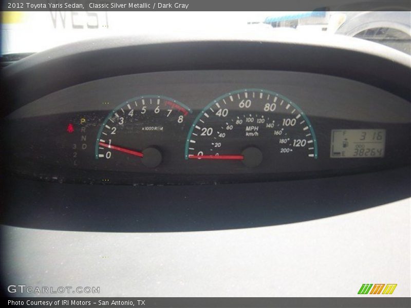 Classic Silver Metallic / Dark Gray 2012 Toyota Yaris Sedan