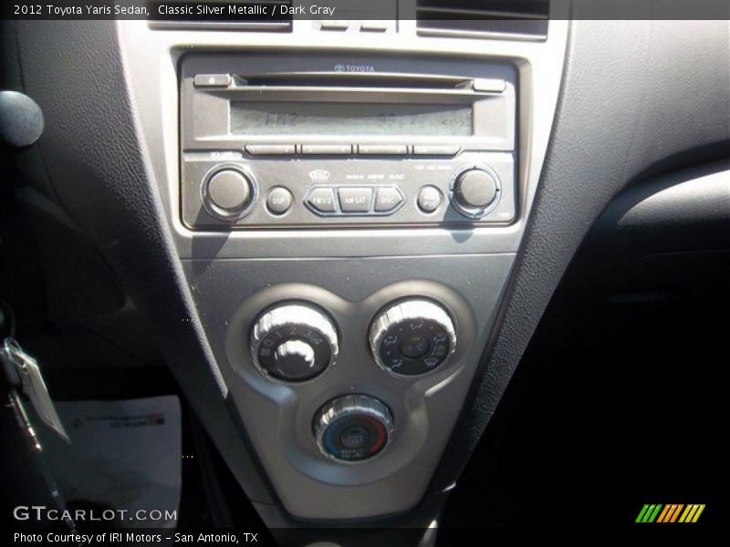 Classic Silver Metallic / Dark Gray 2012 Toyota Yaris Sedan