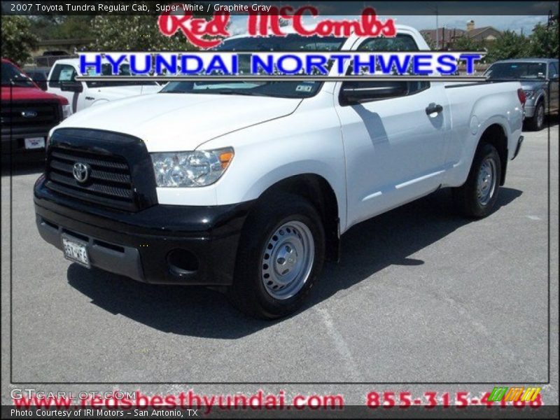 Super White / Graphite Gray 2007 Toyota Tundra Regular Cab