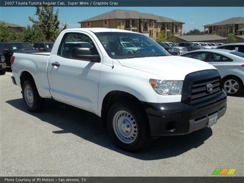 Super White / Graphite Gray 2007 Toyota Tundra Regular Cab