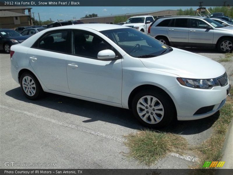Snow White Pearl / Black 2012 Kia Forte EX