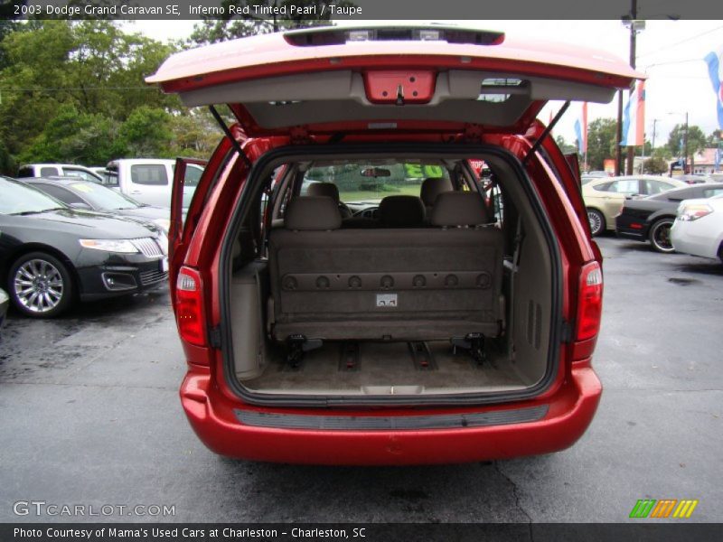 Inferno Red Tinted Pearl / Taupe 2003 Dodge Grand Caravan SE