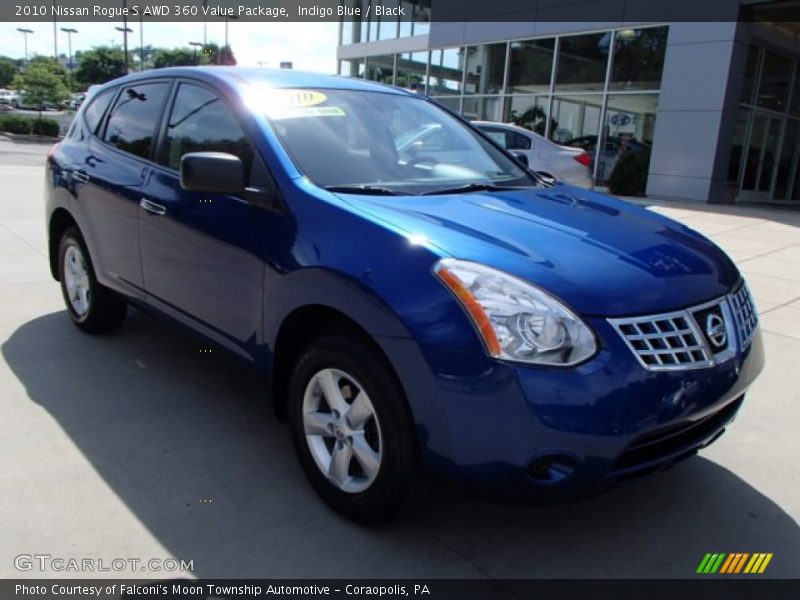 Indigo Blue / Black 2010 Nissan Rogue S AWD 360 Value Package