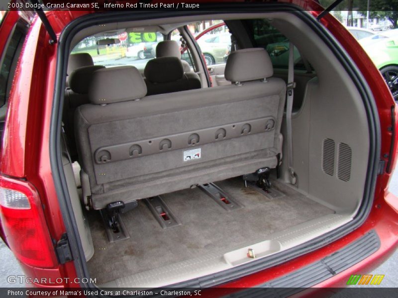 Inferno Red Tinted Pearl / Taupe 2003 Dodge Grand Caravan SE