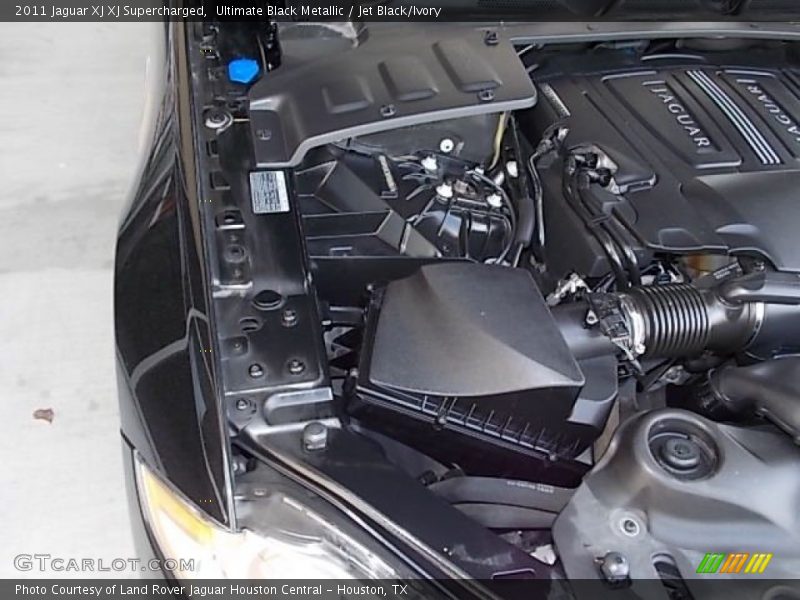 Ultimate Black Metallic / Jet Black/Ivory 2011 Jaguar XJ XJ Supercharged