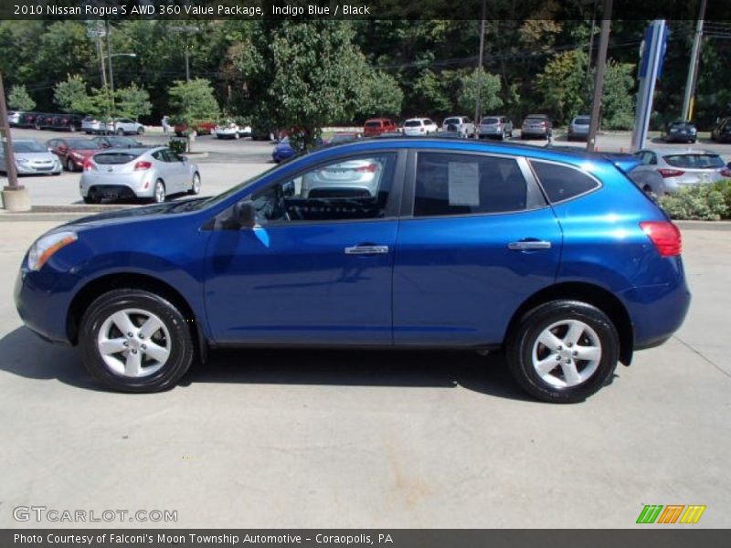 Indigo Blue / Black 2010 Nissan Rogue S AWD 360 Value Package