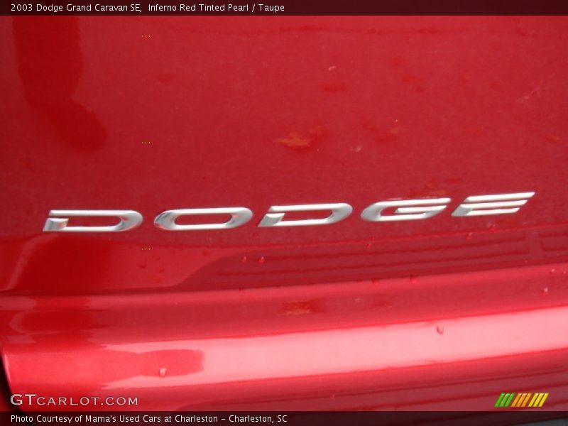 Inferno Red Tinted Pearl / Taupe 2003 Dodge Grand Caravan SE