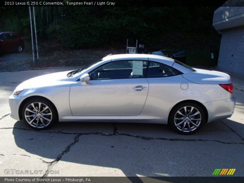 Tungsten Pearl / Light Gray 2013 Lexus IS 250 C Convertible
