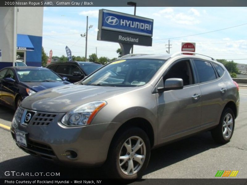 Gotham Gray / Black 2010 Nissan Rogue S AWD