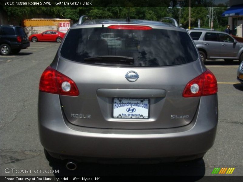 Gotham Gray / Black 2010 Nissan Rogue S AWD