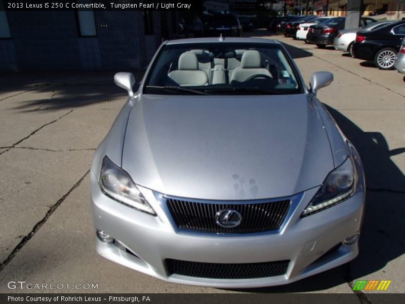Tungsten Pearl / Light Gray 2013 Lexus IS 250 C Convertible
