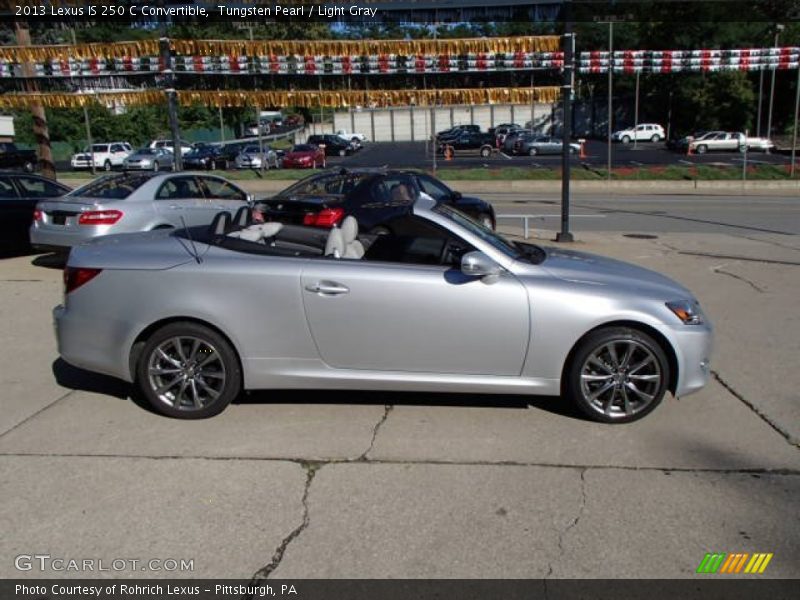 Tungsten Pearl / Light Gray 2013 Lexus IS 250 C Convertible