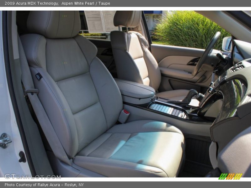 Aspen White Pearl / Taupe 2009 Acura MDX Technology