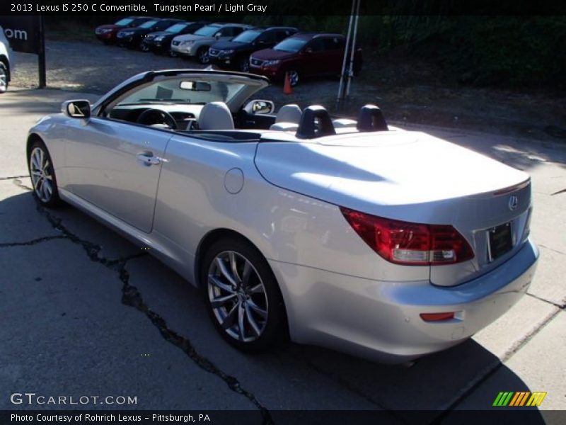 Tungsten Pearl / Light Gray 2013 Lexus IS 250 C Convertible
