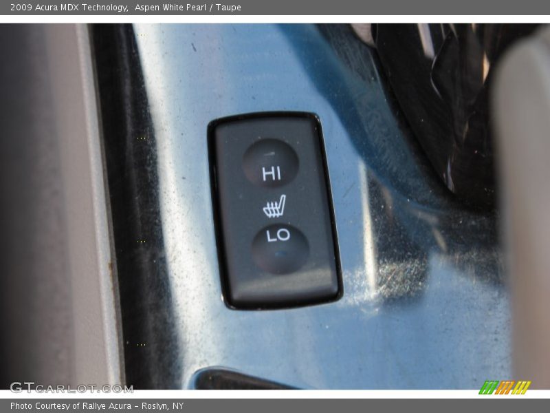 Aspen White Pearl / Taupe 2009 Acura MDX Technology