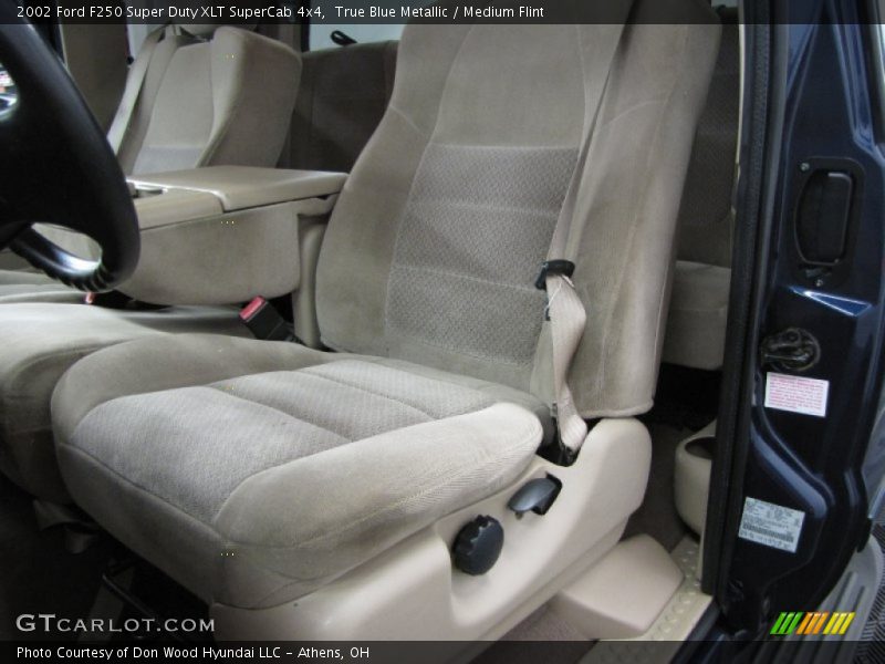 True Blue Metallic / Medium Flint 2002 Ford F250 Super Duty XLT SuperCab 4x4