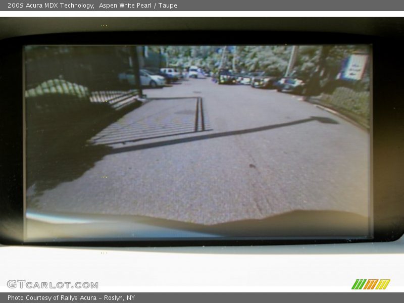 Aspen White Pearl / Taupe 2009 Acura MDX Technology