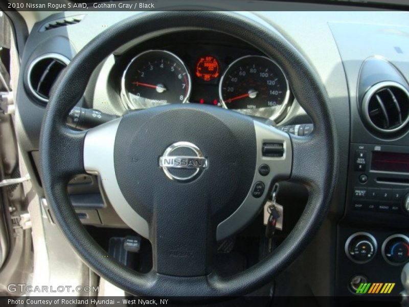 Gotham Gray / Black 2010 Nissan Rogue S AWD